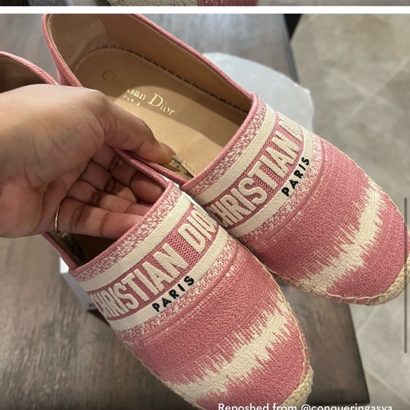 Dior D-Stripes Cotton Espadrilles - Picture 7 of 12